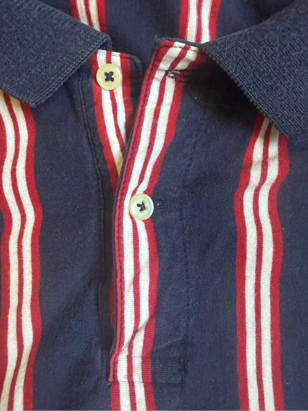 💥 Vintage Polo Ralph Lauren Vertical Stripe Polo Shirt | men’s XL | 90s - Picture 6 of 12